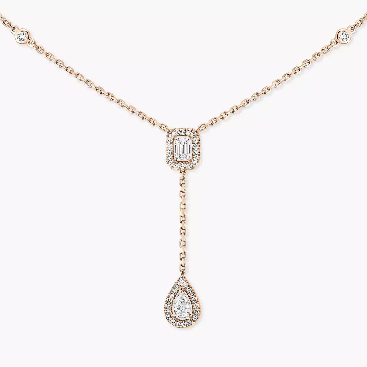 [⭐Seralia]Gold Diamond Tie Necklace