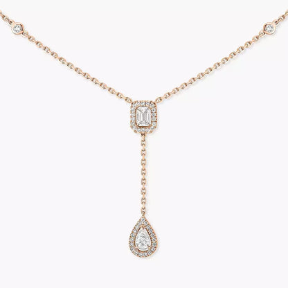 [⭐Seralia]Gold Diamond Tie Necklace