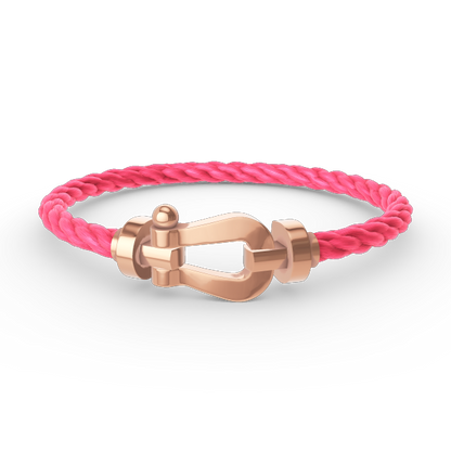 [⭐Seralia]FORCE LARGE HORSESHOE NO DIAMOND BRACELET ROSE GOLD
