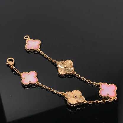 [⭐Seralia] CLOVER 5 MOTIFS  PINK MOP BRACELET COLLECTION